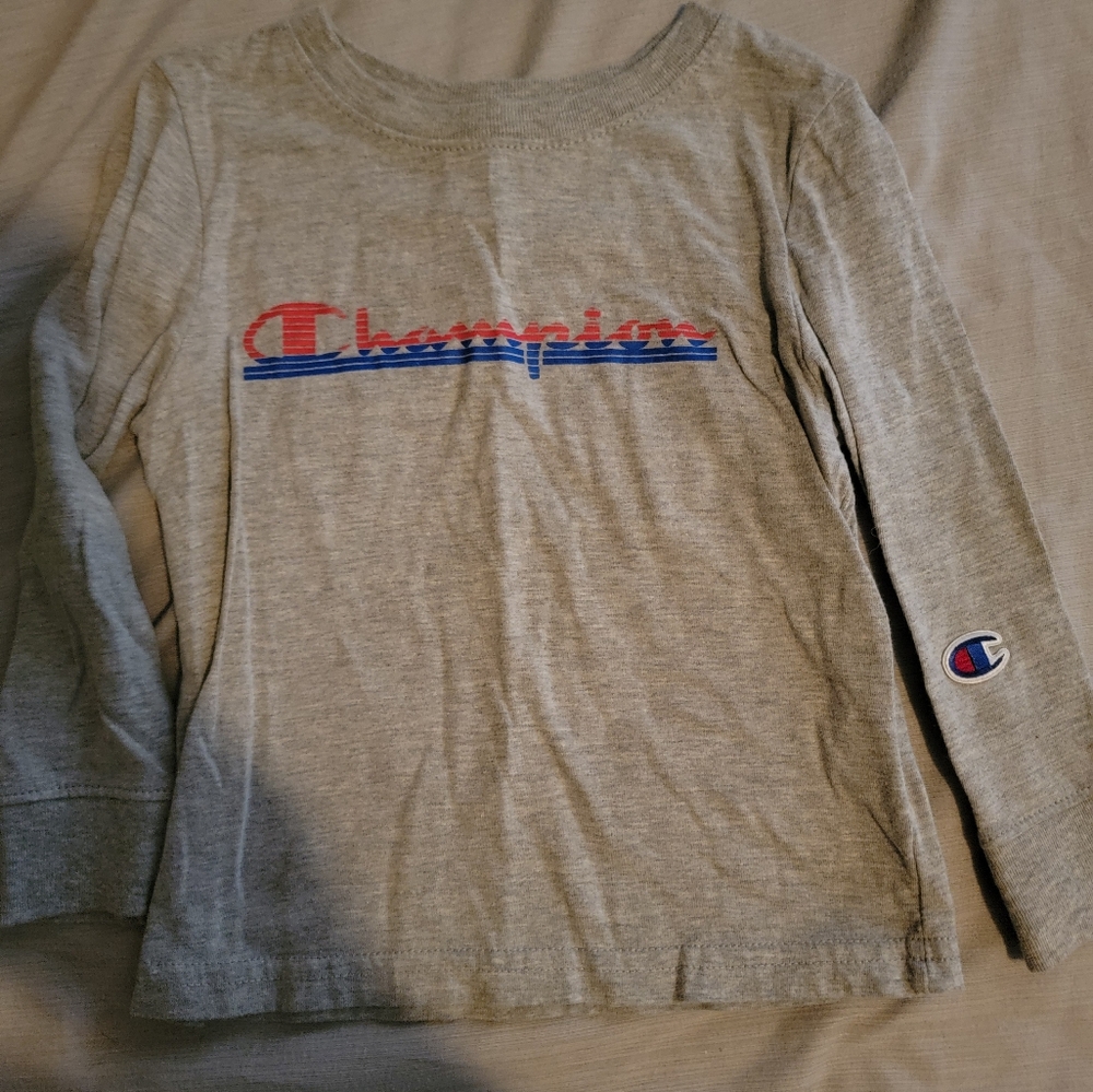 Champion Kids Gray Long Sleeve Shirt 3T